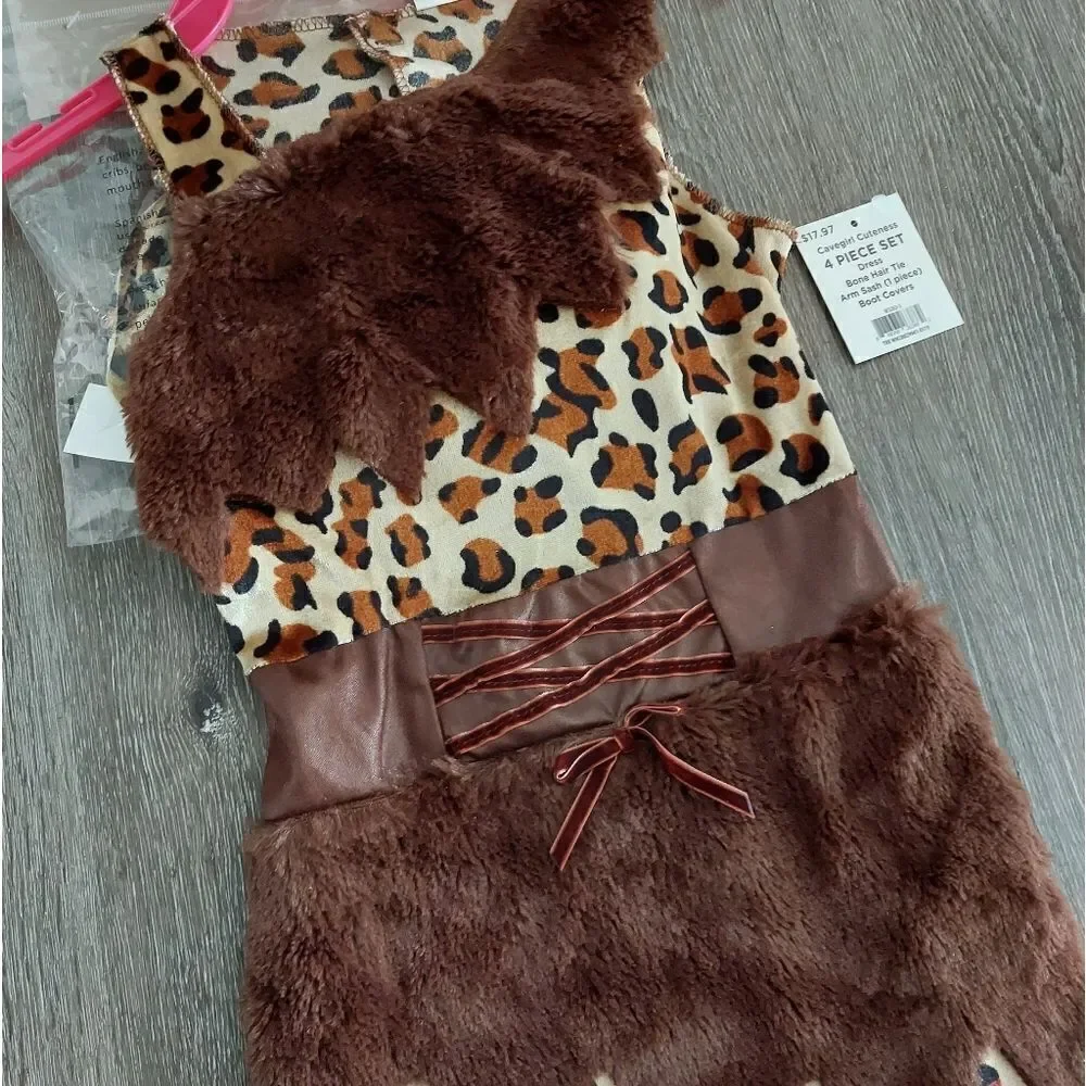 Cavegirl Cuteness Halloween Costume Small 4-6